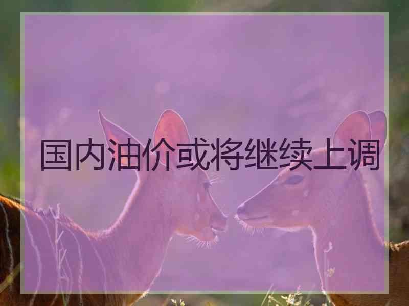 国内油价或将继续上调