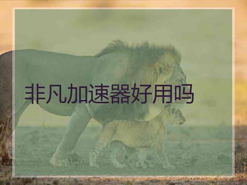 非凡加速器好用吗