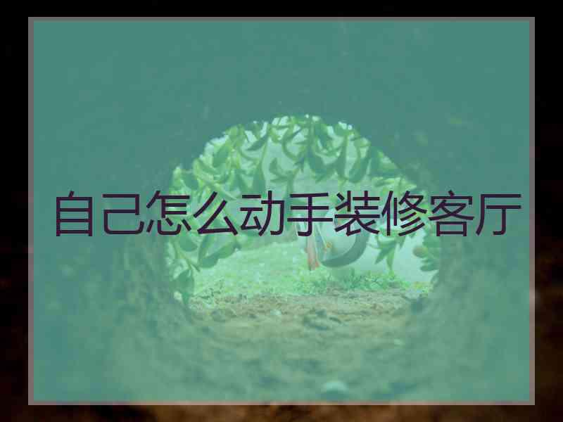 自己怎么动手装修客厅