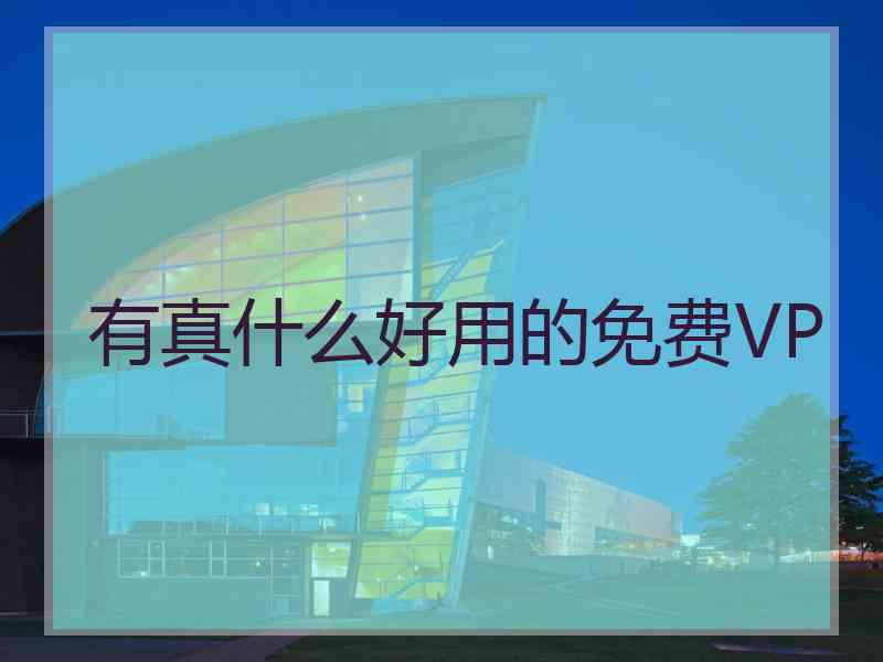 有真什么好用的免费VP