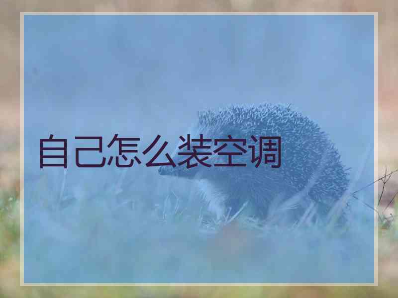自己怎么装空调