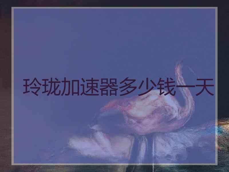 玲珑加速器多少钱一天