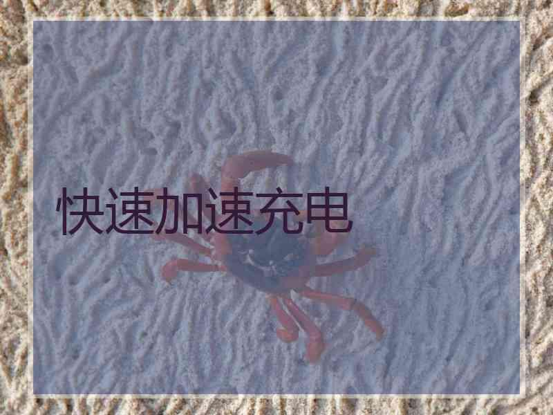 快速加速充电