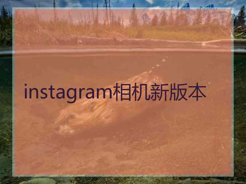 instagram相机新版本