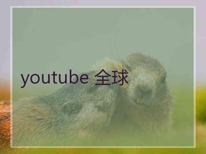 youtube 全球
