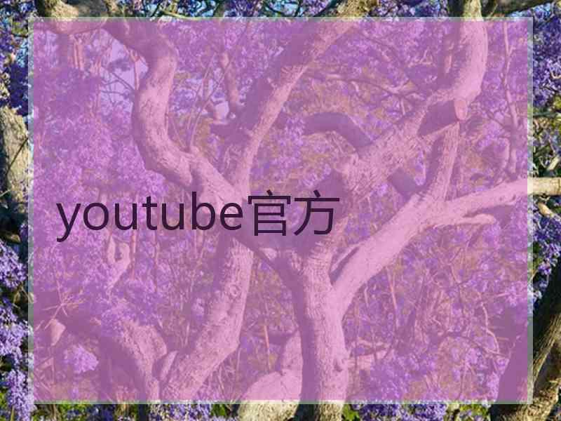 youtube官方