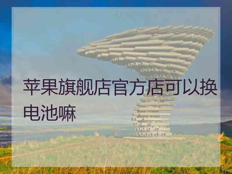 苹果旗舰店官方店可以换电池嘛