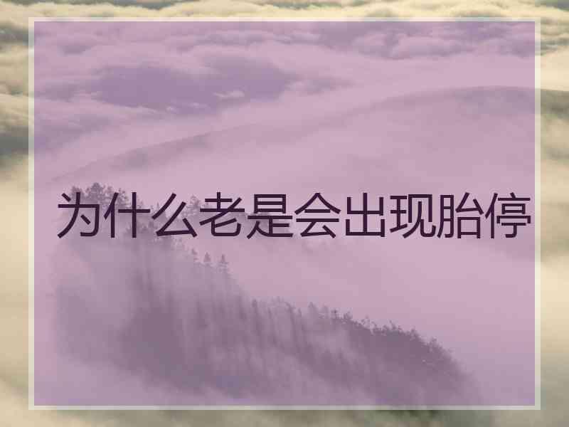 为什么老是会出现胎停