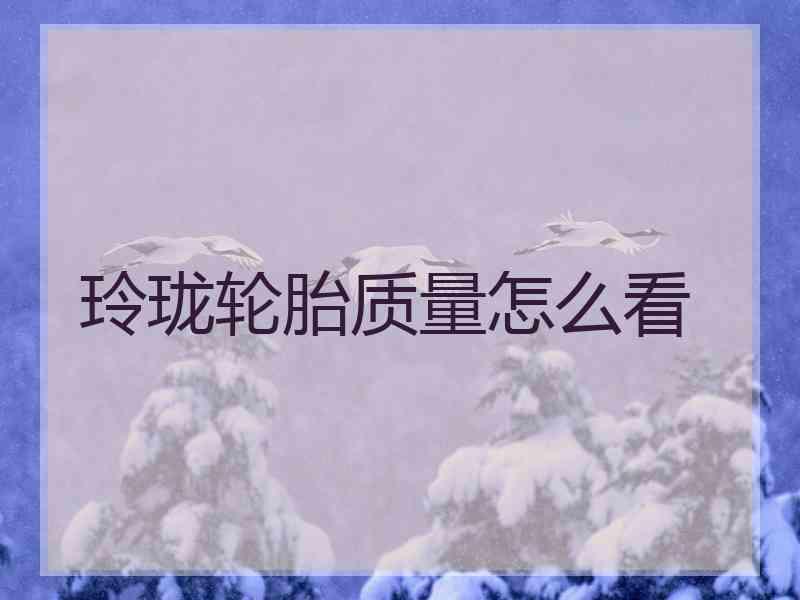 玲珑轮胎质量怎么看