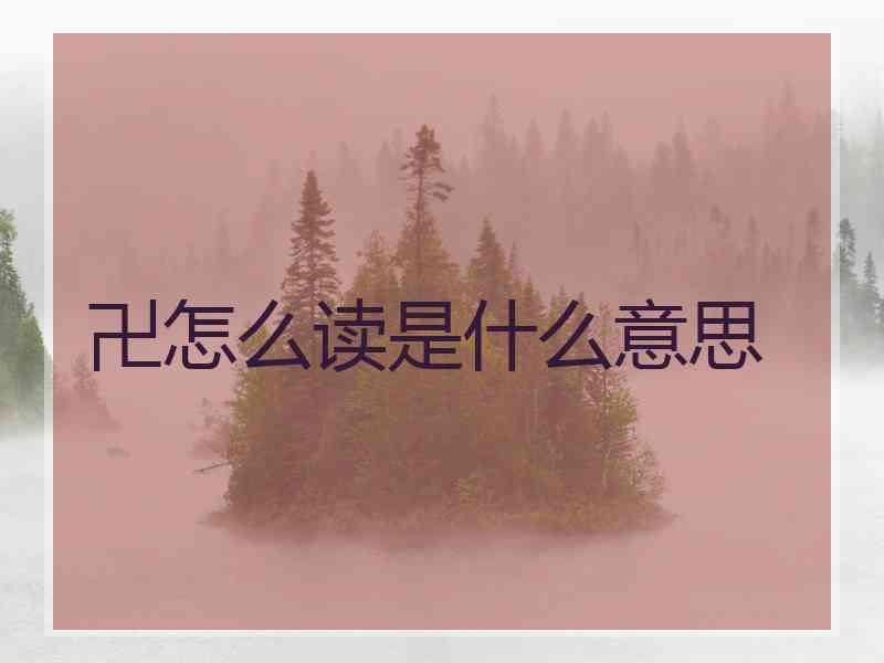 卍怎么读是什么意思