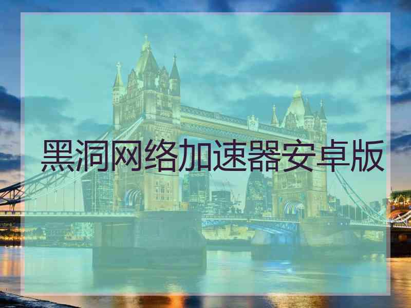 黑洞网络加速器安卓版