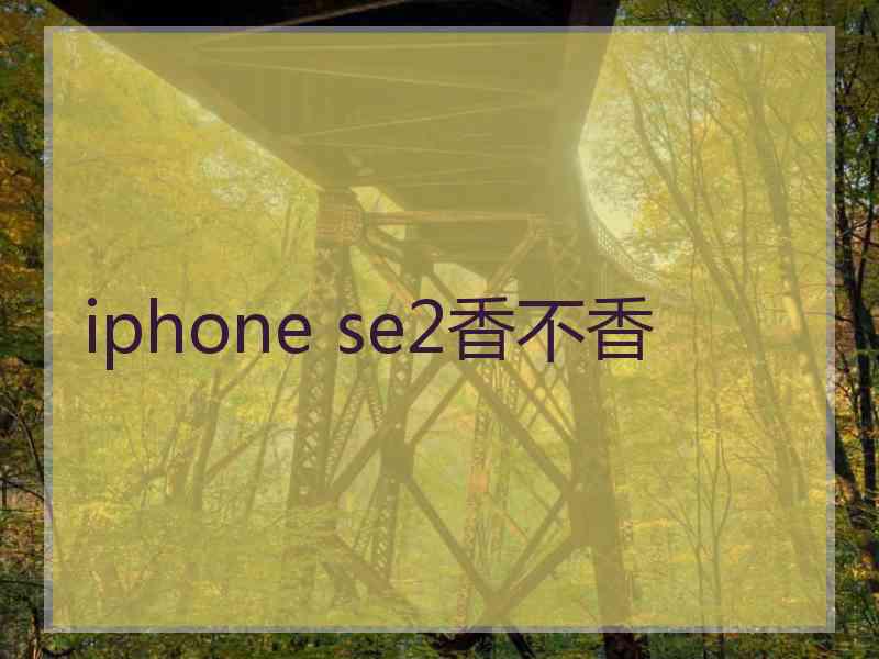 iphone se2香不香