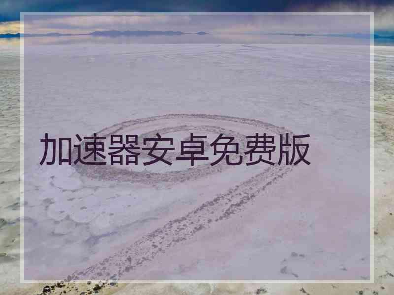 加速器安卓免费版