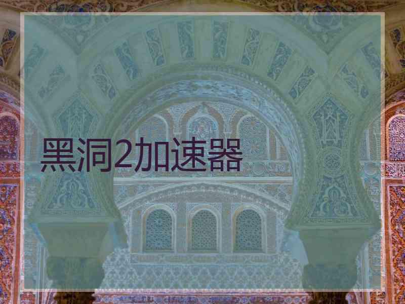 黑洞2加速器