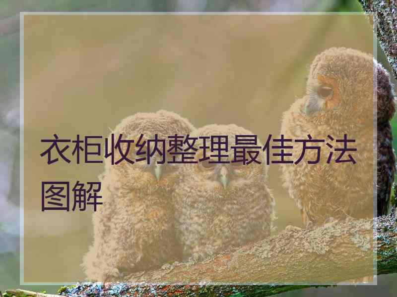 衣柜收纳整理最佳方法图解