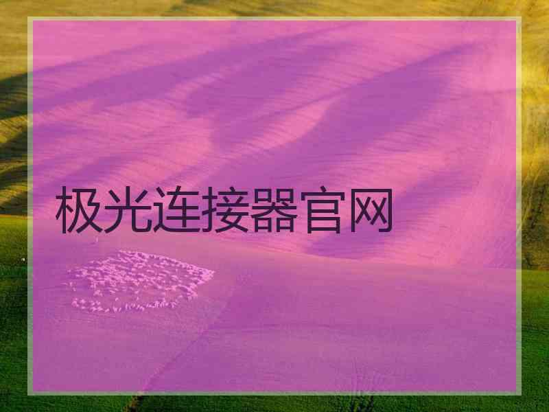 极光连接器官网